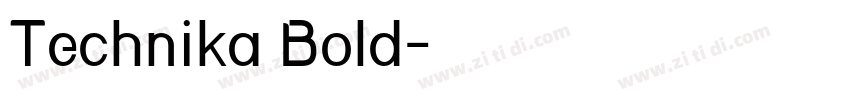 Technika Bold字体转换